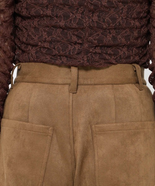 mysty woman（ミスティウーマン）の「フェイクレザーニーキリカエパンツ　600491（スラックス・レディース・ブラック系その他/ブラウン系その他・MEDIUM/SMALL）」の10枚目の写真