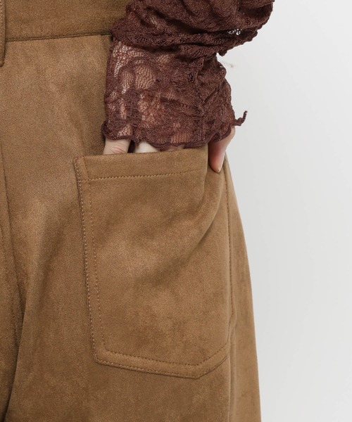 mysty woman（ミスティウーマン）の「フェイクレザーニーキリカエパンツ　600491（スラックス・レディース・ブラック系その他/ブラウン系その他・MEDIUM/SMALL）」の11枚目の写真