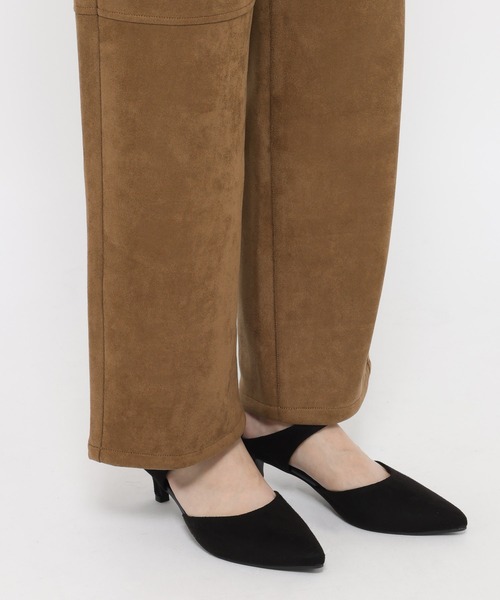 mysty woman（ミスティウーマン）の「フェイクレザーニーキリカエパンツ　600491（スラックス・レディース・ブラック系その他/ブラウン系その他・MEDIUM/SMALL）」の14枚目の写真