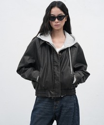 GENERAL IDEA | vintage washing fake leather blouson ヴィンテージウォッシングフェイクレザーブルゾン(ブルゾン)