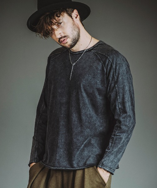 NO ID.(ノーアイディ)の「mlt5480-チェンジングC-N-PO ロングスリーブカットソー(857006-352T)(Tシャツ/カットソー・メンズ・ホワイト/グレー/ブラック・ONE SIZE)」の3枚目の写真