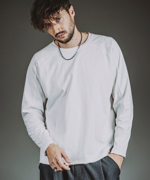NO ID.(ノーアイディ)の「mlt5480-チェンジングC-N-PO ロングスリーブカットソー(857006-352T)(Tシャツ/カットソー・メンズ・ホワイト/グレー/ブラック・ONE SIZE)」の2枚目の写真