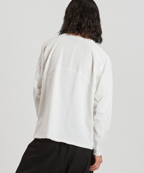 NO ID.(ノーアイディ)の「mlt5480-チェンジングC-N-PO ロングスリーブカットソー(857006-352T)(Tシャツ/カットソー・メンズ・ホワイト/グレー/ブラック・ONE SIZE)」の5枚目の写真
