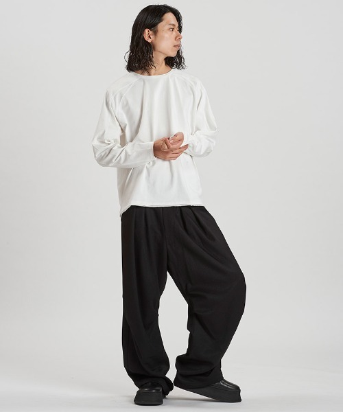 NO ID.(ノーアイディ)の「mlt5480-チェンジングC-N-PO ロングスリーブカットソー(857006-352T)(Tシャツ/カットソー・メンズ・ホワイト/グレー/ブラック・ONE SIZE)」の6枚目の写真