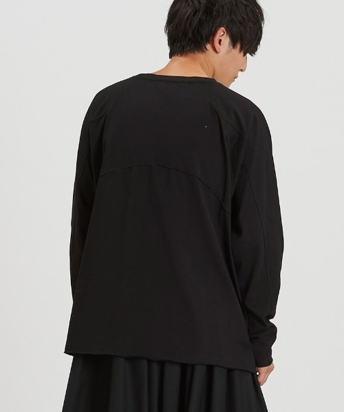 NO ID.(ノーアイディ)の「mlt5480-チェンジングC-N-PO ロングスリーブカットソー(857006-352T)(Tシャツ/カットソー・メンズ・ホワイト/グレー/ブラック・ONE SIZE)」の8枚目の写真