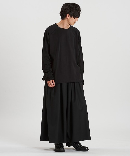 NO ID.(ノーアイディ)の「mlt5480-チェンジングC-N-PO ロングスリーブカットソー(857006-352T)(Tシャツ/カットソー・メンズ・ホワイト/グレー/ブラック・ONE SIZE)」の9枚目の写真