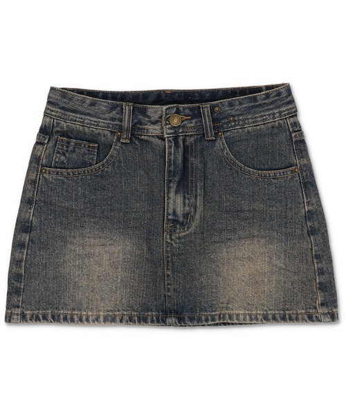 SPINNS（スピンズ）の「毎日使える王道デザイン☆【2サイズ展開】デニムタイトミニスカート/プレーン/平成ギャル/インナーパンツ付き（デニムスカート・レディース・ブルー系その他/ブラック・M/S）」の18枚目の写真