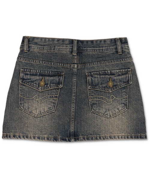 SPINNS（スピンズ）の「毎日使える王道デザイン☆【2サイズ展開】デニムタイトミニスカート/プレーン/平成ギャル/インナーパンツ付き（デニムスカート・レディース・ブルー系その他/ブラック・M/S）」の19枚目の写真