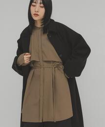 KBF | レイヤードミニシャツワンピース(ワンピース)