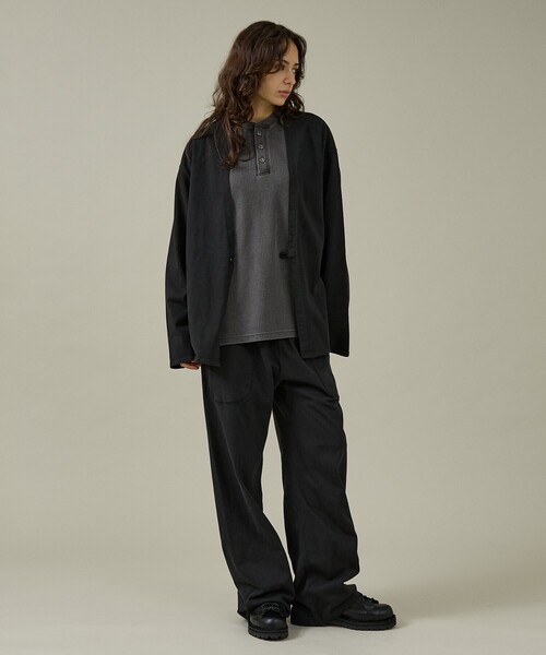 ABAHOUSE（アバハウス）の「【SEABEES / シービス】HEAVY WEIGHT WIDE PANTS / ヘビーウェイト ワイドパンツ/2523-SB34（スウェットパンツ・メンズ・グレー系その他/ブラック/ホワイト系その他/ブラウン・L/M）」の13枚目の写真
