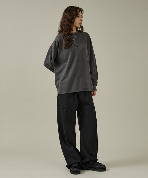 ABAHOUSE（アバハウス）の「【SEABEES / シービス】HEAVY WEIGHT WIDE PANTS / ヘビーウェイト ワイドパンツ/2523-SB34（スウェットパンツ・メンズ・グレー系その他/ブラック/ホワイト系その他/ブラウン・L/M）」の14枚目の写真