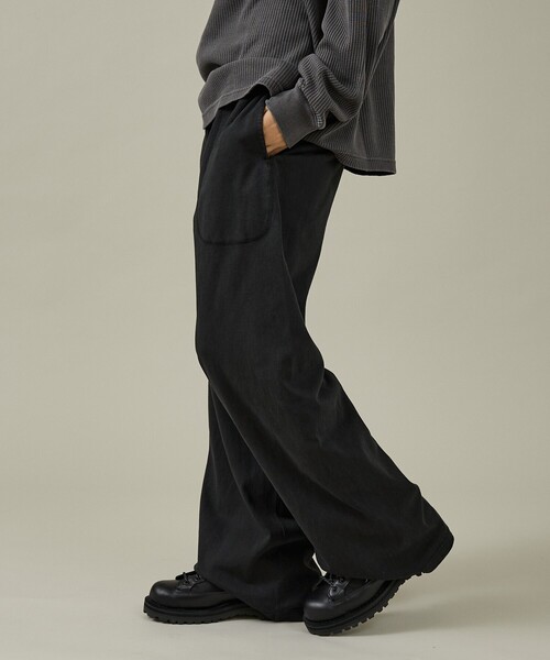 ABAHOUSE（アバハウス）の「【SEABEES / シービス】HEAVY WEIGHT WIDE PANTS / ヘビーウェイト ワイドパンツ/2523-SB34（スウェットパンツ・メンズ・グレー系その他/ブラック/ホワイト系その他/ブラウン・L/M）」の16枚目の写真