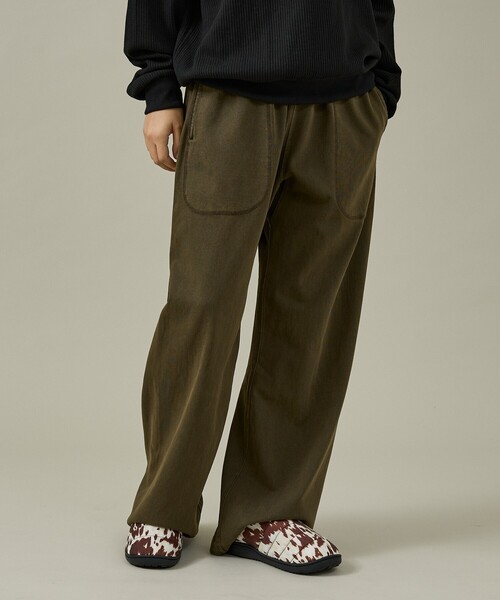 ABAHOUSE（アバハウス）の「【SEABEES / シービス】HEAVY WEIGHT WIDE PANTS / ヘビーウェイト ワイドパンツ/2523-SB34（スウェットパンツ・メンズ・グレー系その他/ブラック/ホワイト系その他/ブラウン・L/M）」の10枚目の写真
