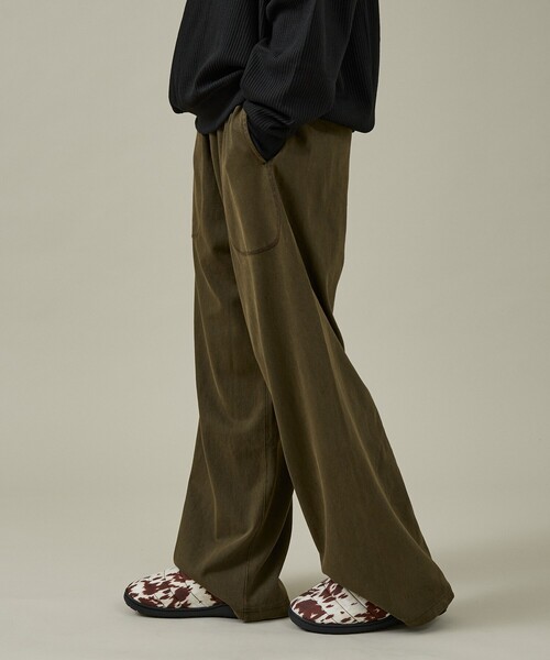 ABAHOUSE（アバハウス）の「【SEABEES / シービス】HEAVY WEIGHT WIDE PANTS / ヘビーウェイト ワイドパンツ/2523-SB34（スウェットパンツ・メンズ・グレー系その他/ブラック/ホワイト系その他/ブラウン・L/M）」の11枚目の写真