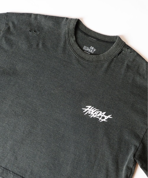 HOLIDAY（ホリデイ）の「SUPER FINE DRY CROPPED DAMAGE L/S T-SHIRT (CIRCULATION) スーパーファインドライクロップドダメージロングスリーブTシャツ (サーキュレーション)（Tシャツ/カットソー・レディース・レッド/シルバーグレー/ブラック・XL）」の10枚目の写真