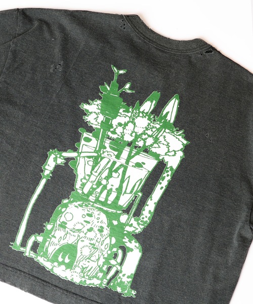 HOLIDAY（ホリデイ）の「SUPER FINE DRY CROPPED DAMAGE L/S T-SHIRT (CIRCULATION) スーパーファインドライクロップドダメージロングスリーブTシャツ (サーキュレーション)（Tシャツ/カットソー・レディース・レッド/シルバーグレー/ブラック・XL）」の13枚目の写真