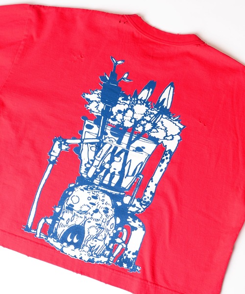 HOLIDAY（ホリデイ）の「SUPER FINE DRY CROPPED DAMAGE L/S T-SHIRT (CIRCULATION) スーパーファインドライクロップドダメージロングスリーブTシャツ (サーキュレーション)（Tシャツ/カットソー・レディース・レッド/シルバーグレー/ブラック・XL）」の15枚目の写真