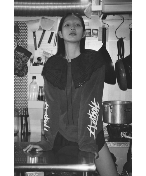 HOLIDAY（ホリデイ）の「SUPER FINE DRY CROPPED DAMAGE L/S T-SHIRT (CIRCULATION) スーパーファインドライクロップドダメージロングスリーブTシャツ (サーキュレーション)（Tシャツ/カットソー・レディース・レッド/シルバーグレー/ブラック・XL）」の20枚目の写真