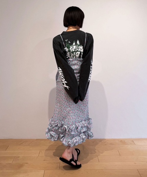 HOLIDAY（ホリデイ）の「SUPER FINE DRY CROPPED DAMAGE L/S T-SHIRT (CIRCULATION) スーパーファインドライクロップドダメージロングスリーブTシャツ (サーキュレーション)（Tシャツ/カットソー・レディース・レッド/シルバーグレー/ブラック・XL）」の22枚目の写真