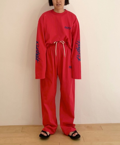 HOLIDAY（ホリデイ）の「SUPER FINE DRY CROPPED DAMAGE L/S T-SHIRT (CIRCULATION) スーパーファインドライクロップドダメージロングスリーブTシャツ (サーキュレーション)（Tシャツ/カットソー・レディース・レッド/シルバーグレー/ブラック・XL）」の7枚目の写真