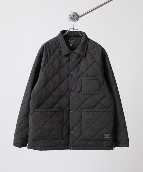 BIG MIKE(ビッグマイク)の「BIG MIKE キルティング ナイロンコーチジャケット(ナイロンジャケット・メンズ・チャコール/カーキ・XL/L/M)」の17枚目の写真