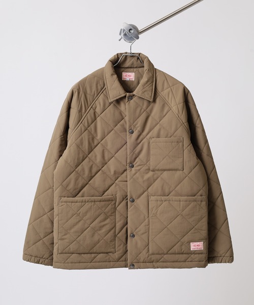 BIG MIKE(ビッグマイク)の「BIG MIKE キルティング ナイロンコーチジャケット(ナイロンジャケット・メンズ・チャコール/カーキ・XL/L/M)」の16枚目の写真