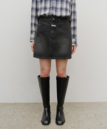 W DENIM MINI SKIRT