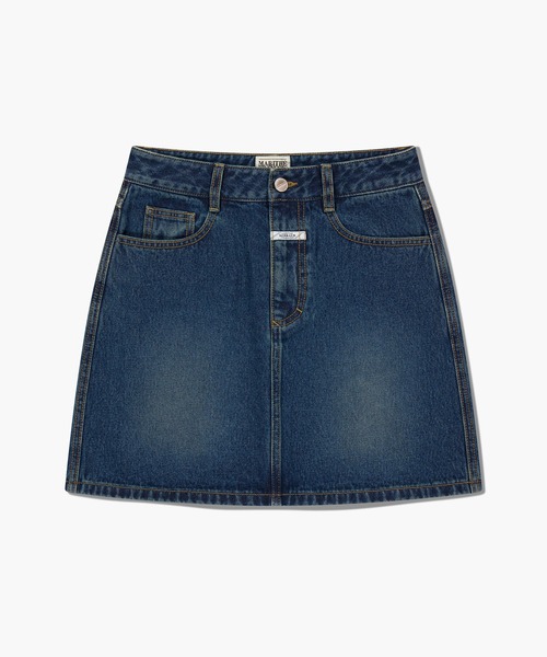 MARITHE + FRANCOIS GIRBAUD(マリテフランソワジルボー)の「W DENIM MINI SKIRT(スカート・レディース・ダークブルー/Black・SMALL/MEDIUM)」の18枚目の写真
