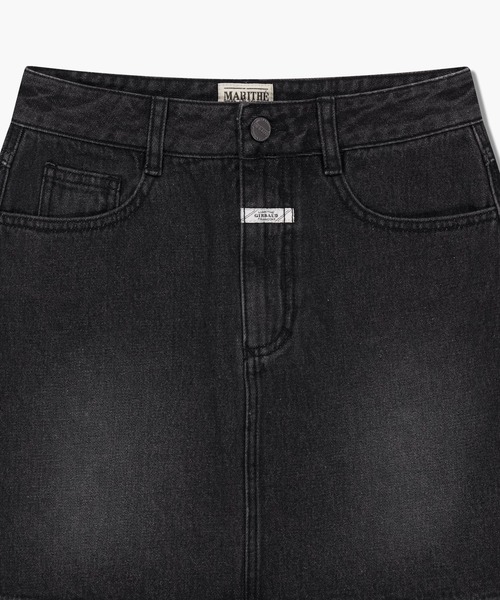 MARITHE + FRANCOIS GIRBAUD(マリテフランソワジルボー)の「W DENIM MINI SKIRT(スカート・レディース・ダークブルー/Black・SMALL/MEDIUM)」の12枚目の写真