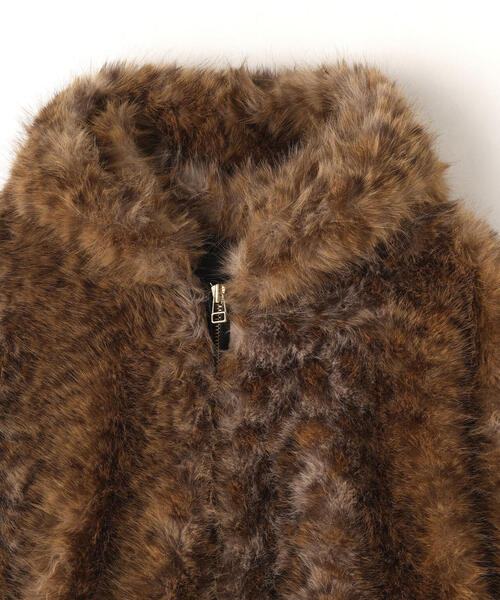 DANKE SCHON(ダンケシェーン)の「DankeSchon/ダンケシェーン/ECO FUR HOOD BLOUSON LEOPARDO(その他アウター・レディース・ブラック・L/M)」の3枚目の写真