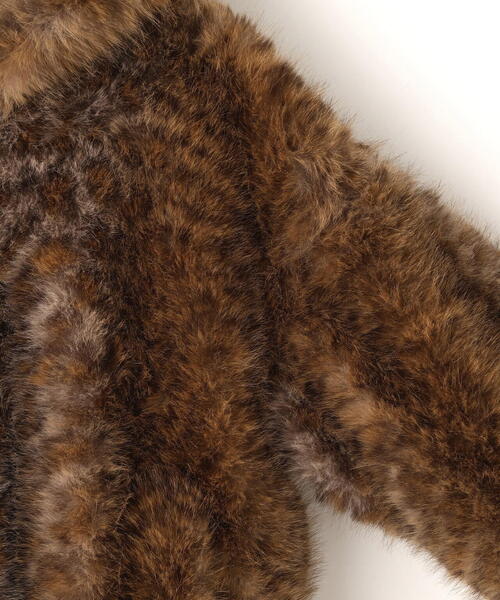 DANKE SCHON(ダンケシェーン)の「DankeSchon/ダンケシェーン/ECO FUR HOOD BLOUSON LEOPARDO(その他アウター・レディース・ブラック・L/M)」の4枚目の写真