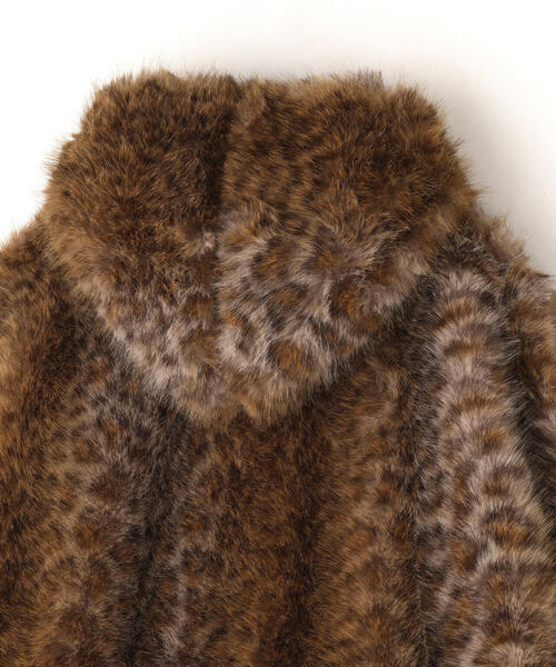 DANKE SCHON(ダンケシェーン)の「DankeSchon/ダンケシェーン/ECO FUR HOOD BLOUSON LEOPARDO(その他アウター・レディース・ブラック・L/M)」の6枚目の写真