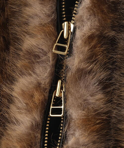 DANKE SCHON(ダンケシェーン)の「DankeSchon/ダンケシェーン/ECO FUR HOOD BLOUSON LEOPARDO(その他アウター・レディース・ブラック・L/M)」の7枚目の写真