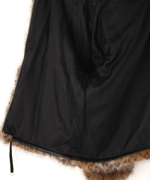 DANKE SCHON(ダンケシェーン)の「DankeSchon/ダンケシェーン/ECO FUR HOOD BLOUSON LEOPARDO(その他アウター・レディース・ブラック・L/M)」の8枚目の写真