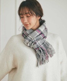 IMC（アイエムシー）の「カシミヤ100％ チェックマフラー（マフラー）」