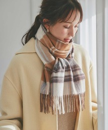 IMC（アイエムシー）の「カシミヤ100％ チェックマフラー（マフラー）」