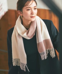 IMC（アイエムシー）の「カシミヤ100％ チェックマフラー（マフラー）」