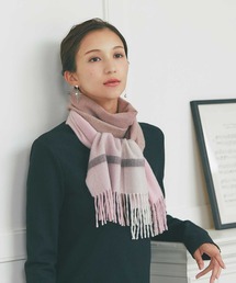 IMC（アイエムシー）の「カシミヤ100％ チェックマフラー（マフラー）」