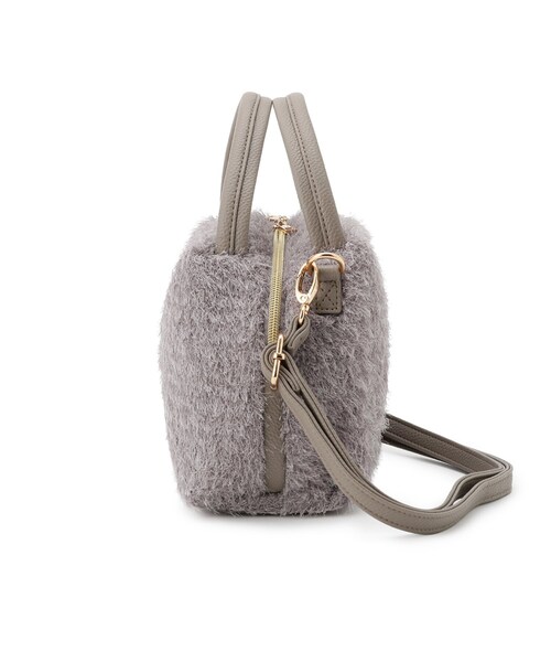 SHOO・LA・RUE(シューラルー)の「ラメ入り生地ショルダーバッグ(ショルダーバッグ・レディース・ブラック/ナチュラル/グレー/ダークブラウン・00)」の5枚目の写真