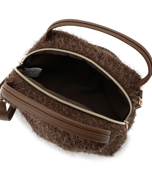 SHOO・LA・RUE(シューラルー)の「ラメ入り生地ショルダーバッグ(ショルダーバッグ・レディース・ブラック/ナチュラル/グレー/ダークブラウン・00)」の10枚目の写真