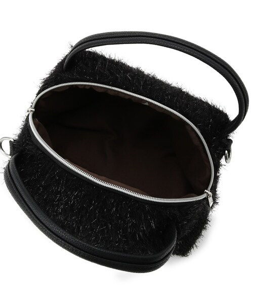 SHOO・LA・RUE(シューラルー)の「ラメ入り生地ショルダーバッグ(ショルダーバッグ・レディース・ブラック/ナチュラル/グレー/ダークブラウン・00)」の11枚目の写真