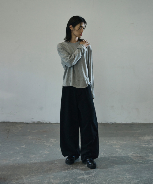 SIGNATURE（シグネチャ）の「ワイドカーブドダーツコットンパンツ【ブラック】（その他パンツ・レディース・その他・LARGE/X-LARGE/SMALL/MEDIUM）」の14枚目の写真