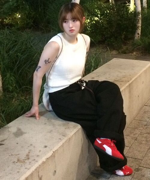 SIGNATURE（シグネチャ）の「ワイドカーブドダーツコットンパンツ【ブラック】（その他パンツ・レディース・その他・LARGE/X-LARGE/SMALL/MEDIUM）」の6枚目の写真