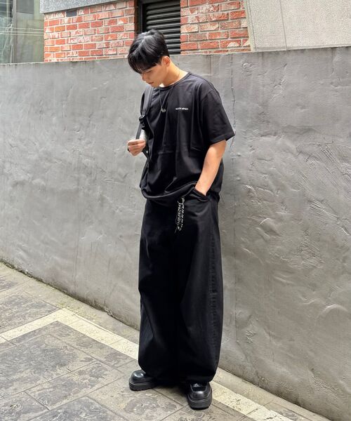 SIGNATURE（シグネチャ）の「ワイドカーブドダーツコットンパンツ【ブラック】（その他パンツ・レディース・その他・LARGE/X-LARGE/SMALL/MEDIUM）」の8枚目の写真