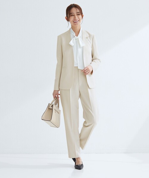 size SHORTあり］パウドレ ノーラペル ジャケット ウォッシャブル