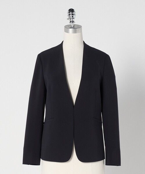 size SHORTあり］パウドレ ノーラペル ジャケット ウォッシャブル