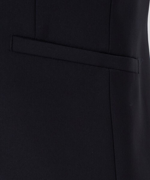 green label relaxing（グリーンレーベルリラクシング）の「［size SHORTあり］パウドレ ノーラペル ジャケット ウォッシャブル ストレッチ（ノーカラージャケット・レディース・ネイビー/ナチュラル/ブラック・46/44/42/40/38/36/34/SHORT）」の12枚目の写真