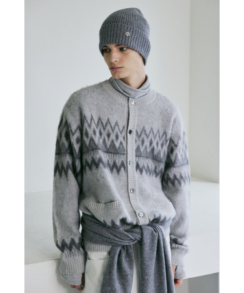 A17815 美品 シュタイン 22AW ハイネックリブニットプルオーバー 黒M