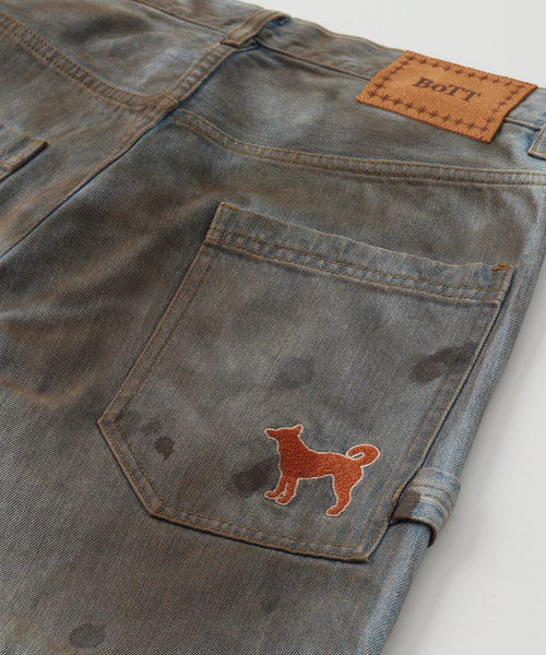 BOTT(ボット)の「BoTT / ボット OL DIRTY PAINTER JEAN(デニムパンツ・メンズ・ブルー系その他/ブラック・30/28)」の8枚目の写真