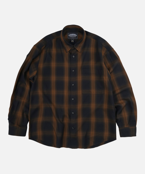 FRIZMWORKS(フリズムワークス)の「LYOCELL CHECK RELAXED SHIRT _ BLACK(シャツ/ブラウス・メンズ・その他・SMALL/MEDIUM/LARGE/X-LARGE)」の2枚目の写真